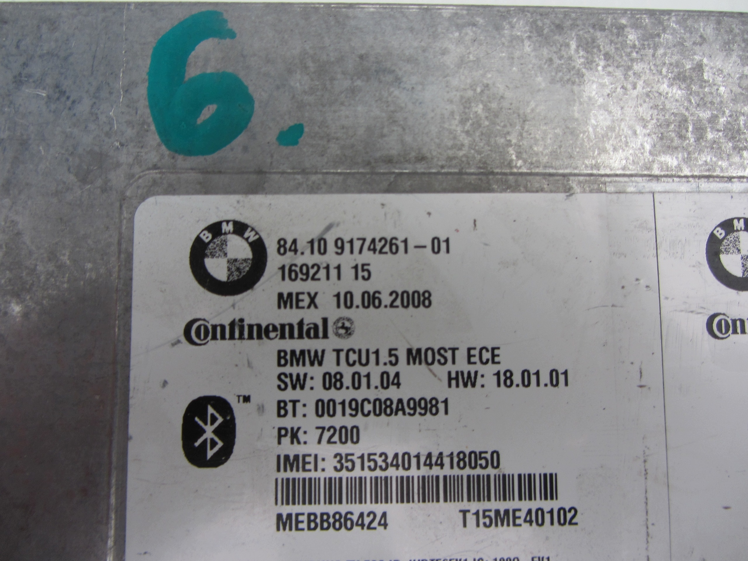 BMW 5 E60 E90 E85 GSM 9174261 BLUETOOTH upravljačka TELEMATIC kompjuter računalo 9231093