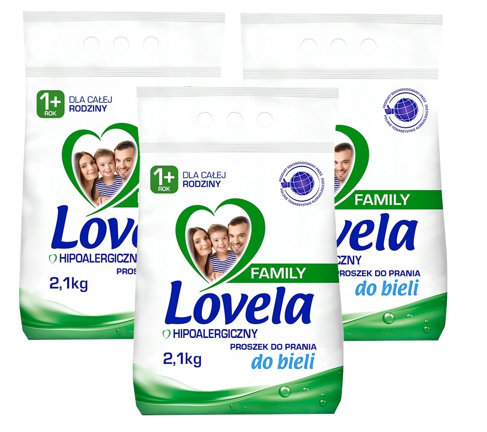 

Lovela Proszek Family 3x2,1kg/84 pr Bieli