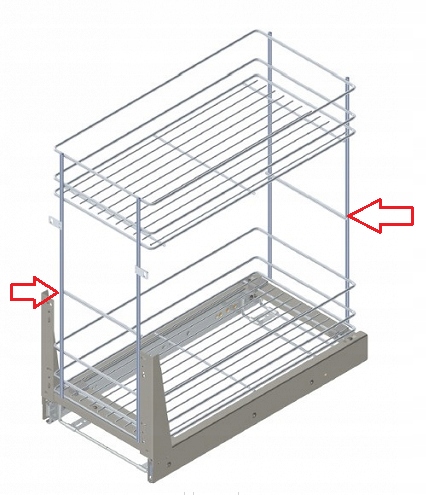 Półka dokładana do starego cargo mini 20 CHROM Rej Producent Rejs