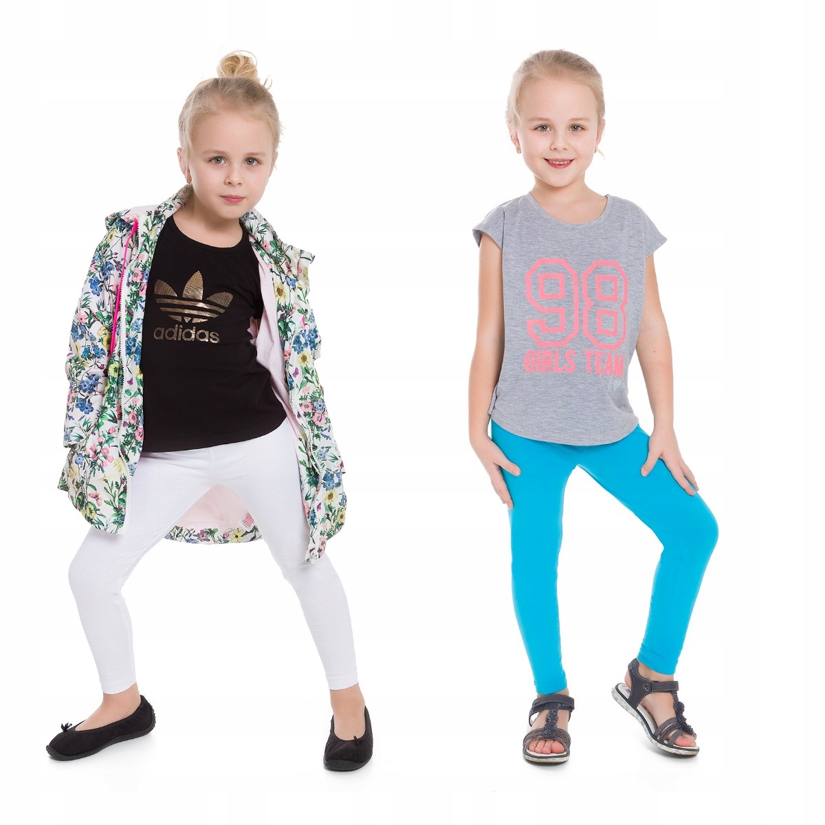 

Zestaw 2X Legginsy Dziecięce Getry 152