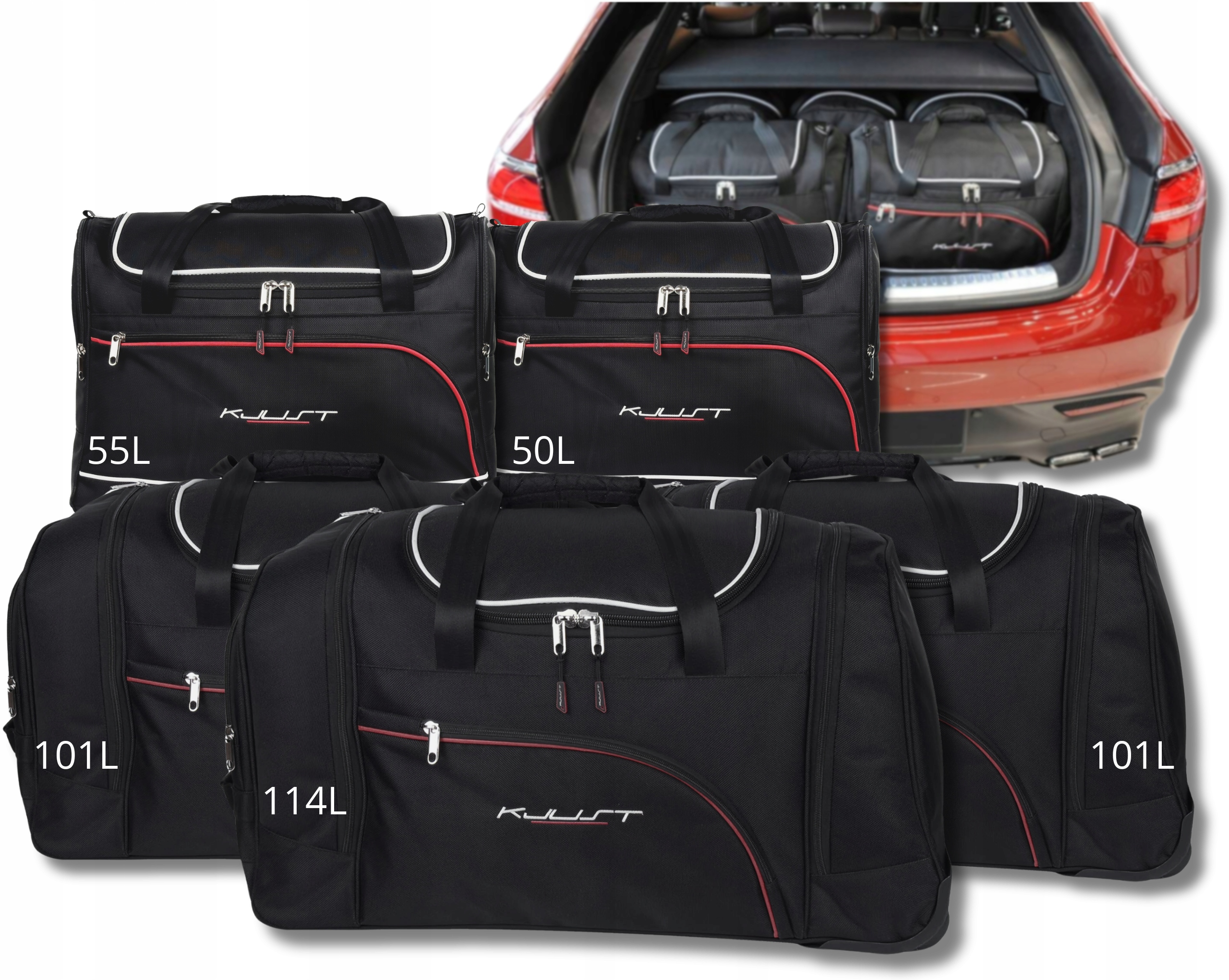 Cestovná Taška Do Kufra Mercedes-benz Gle Coupe 2015-2018 5 ks