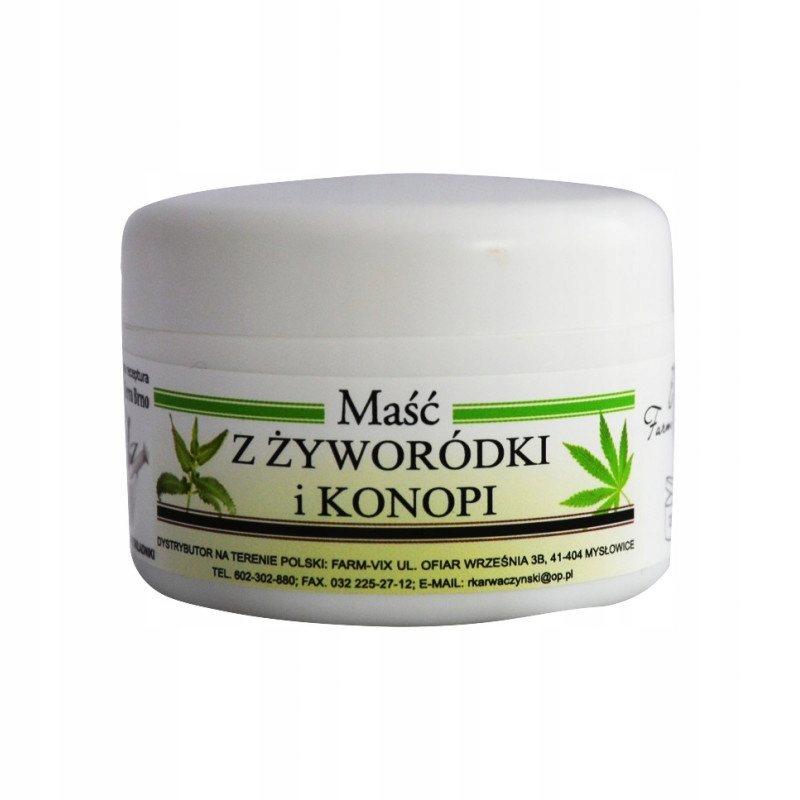 Maść na łuszczycę z żyworódki i konopii 50ml