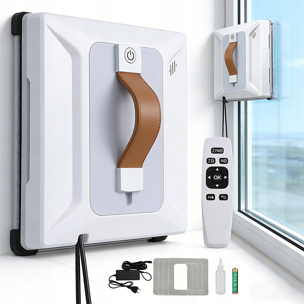 Robot Myjący Okna 6000PA Automatyczne Czyszczenie 3 Tryby Pracy Pilot