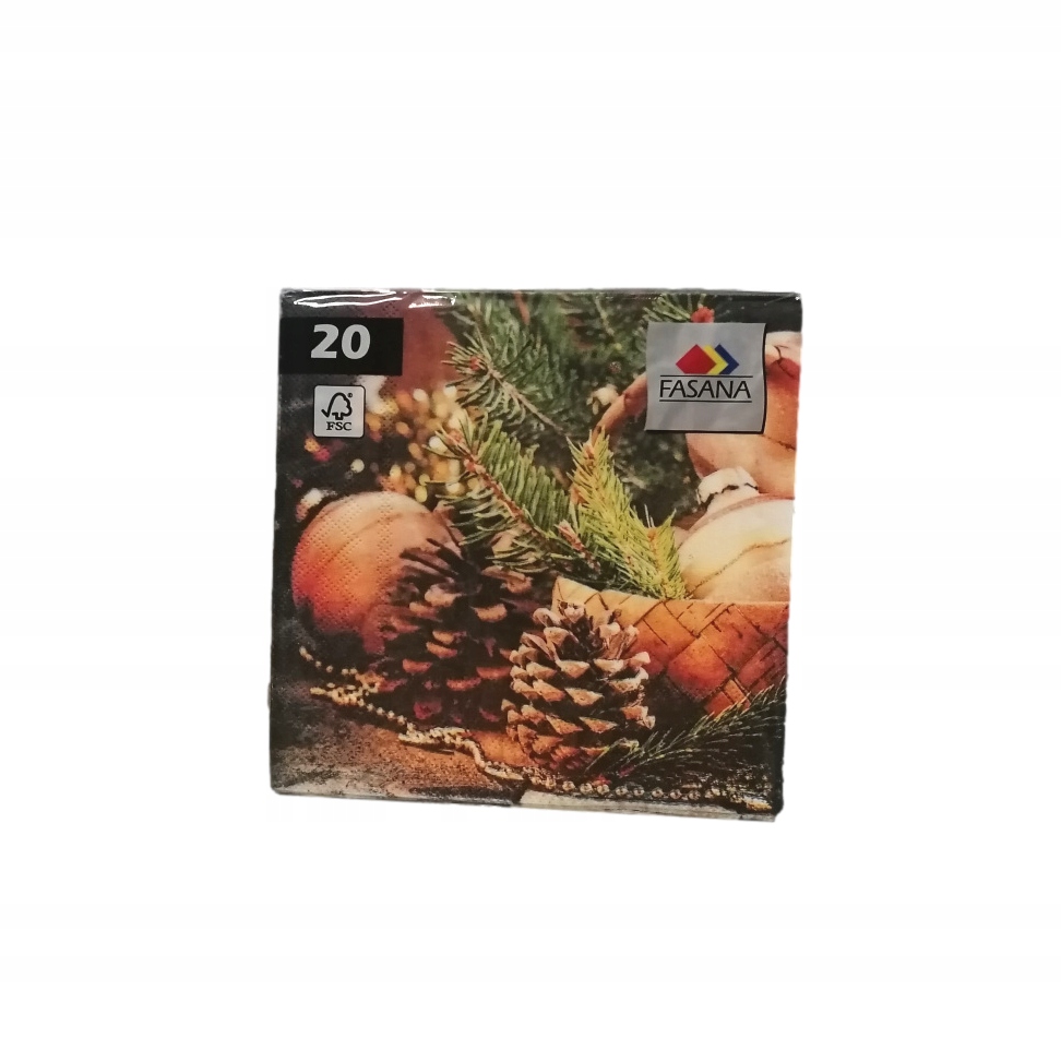 

Serwetki szyszki stroik 33cm x 33cm 3warstwowe