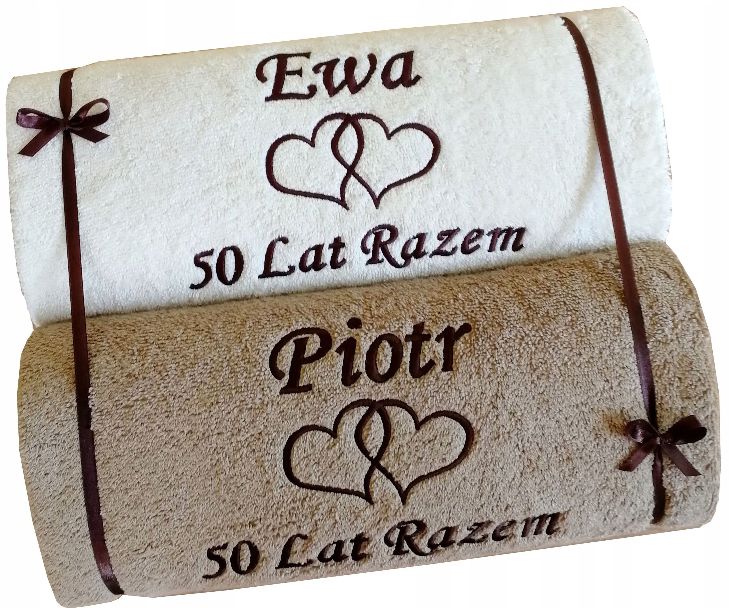 

Złote Gody 50 rocznicę ślubu Ręczniki haft