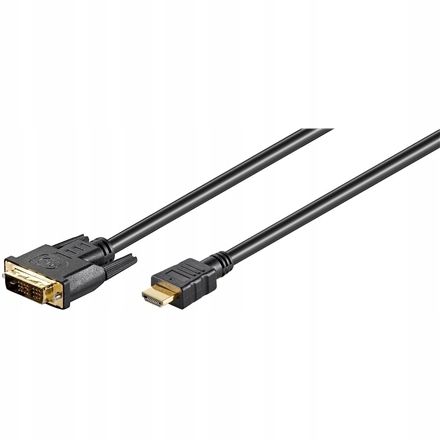 Goobay Męskie 19-pinowe Hdmi typu A Męskie 18+1-pinowe cyfrowe DVI