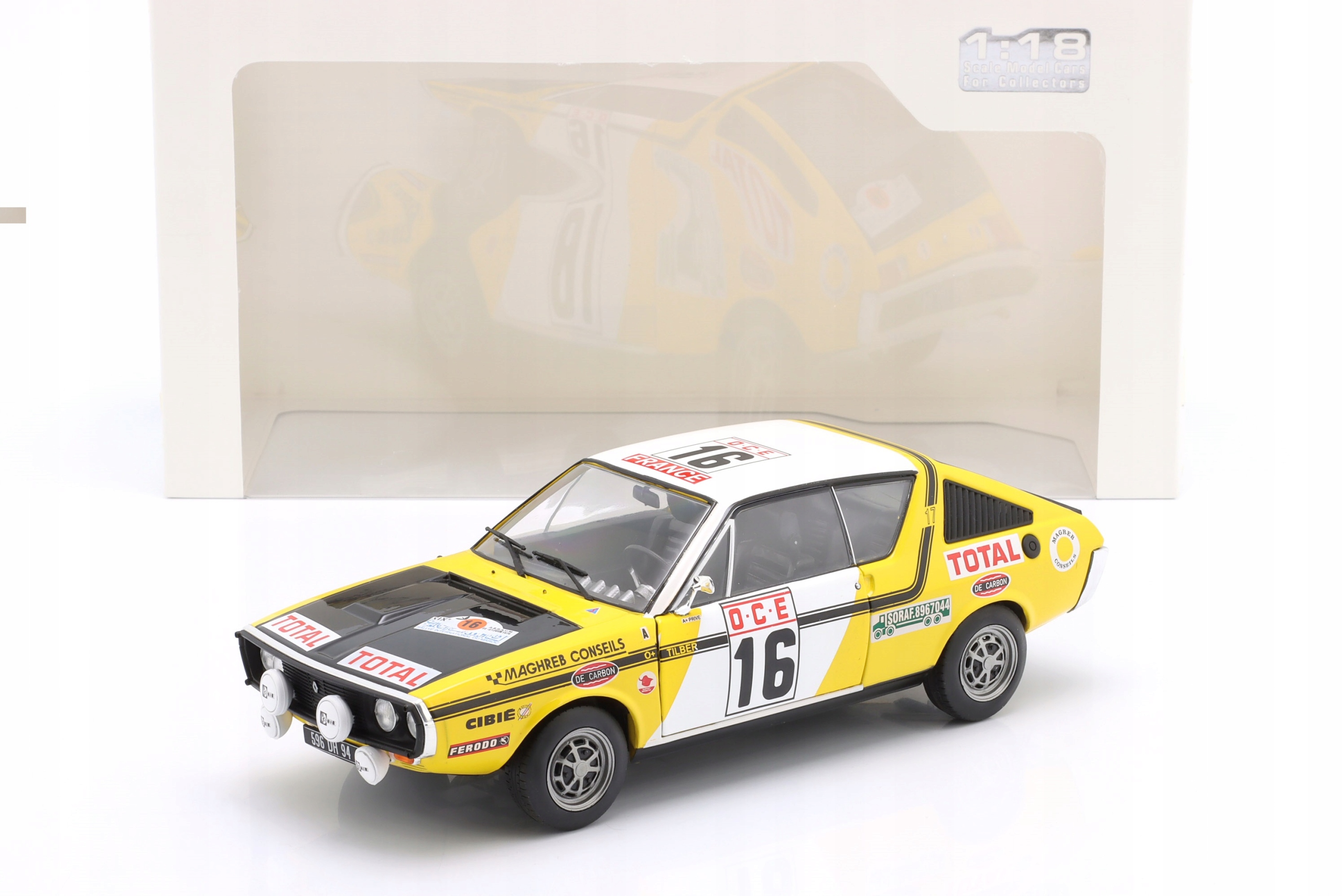 SOLIDO RENAULT 17 GORDINI #16 Prive 6th Rallye Morocco 1976 1:18 s1803709