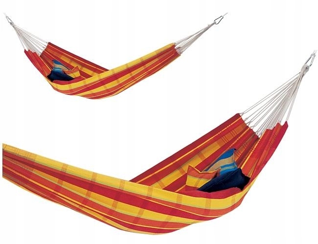 Hamak dwuosobowy barbados papaya 230x150cm Długość całkowita 340 cm