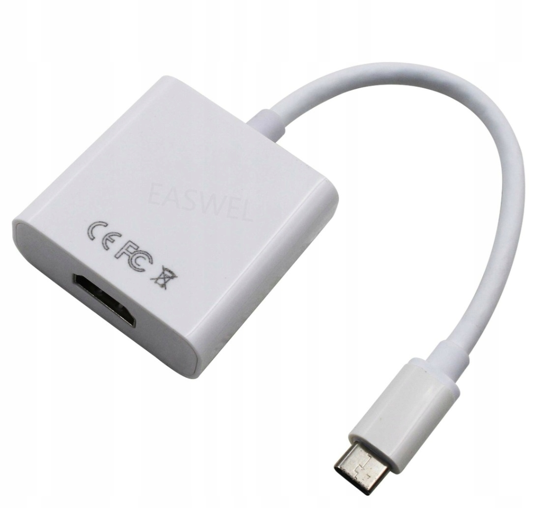 PRZEJŚCIÓWKA ADAPTER HDMI 4K - USB C PRO TV SMARTFON LAPTOP TABLET 8701
