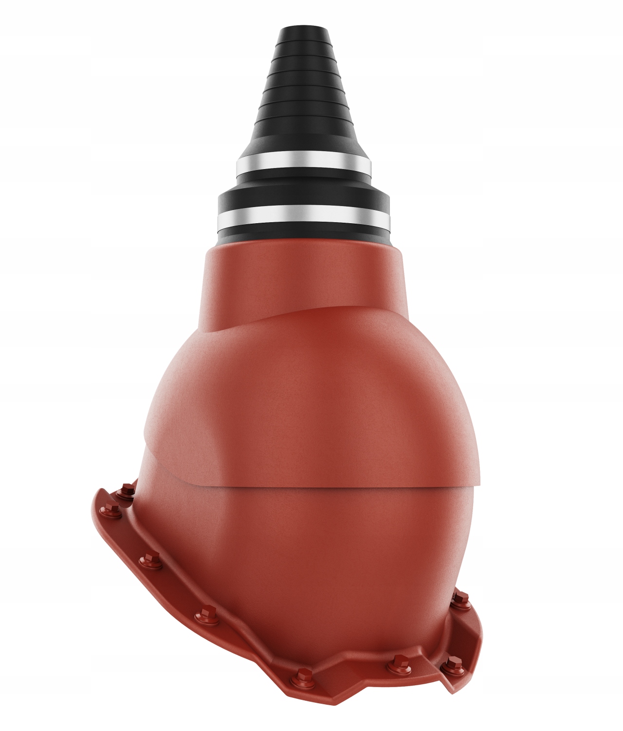 Anténní přechod, těsný přechod Trapez T14 Červený 3009