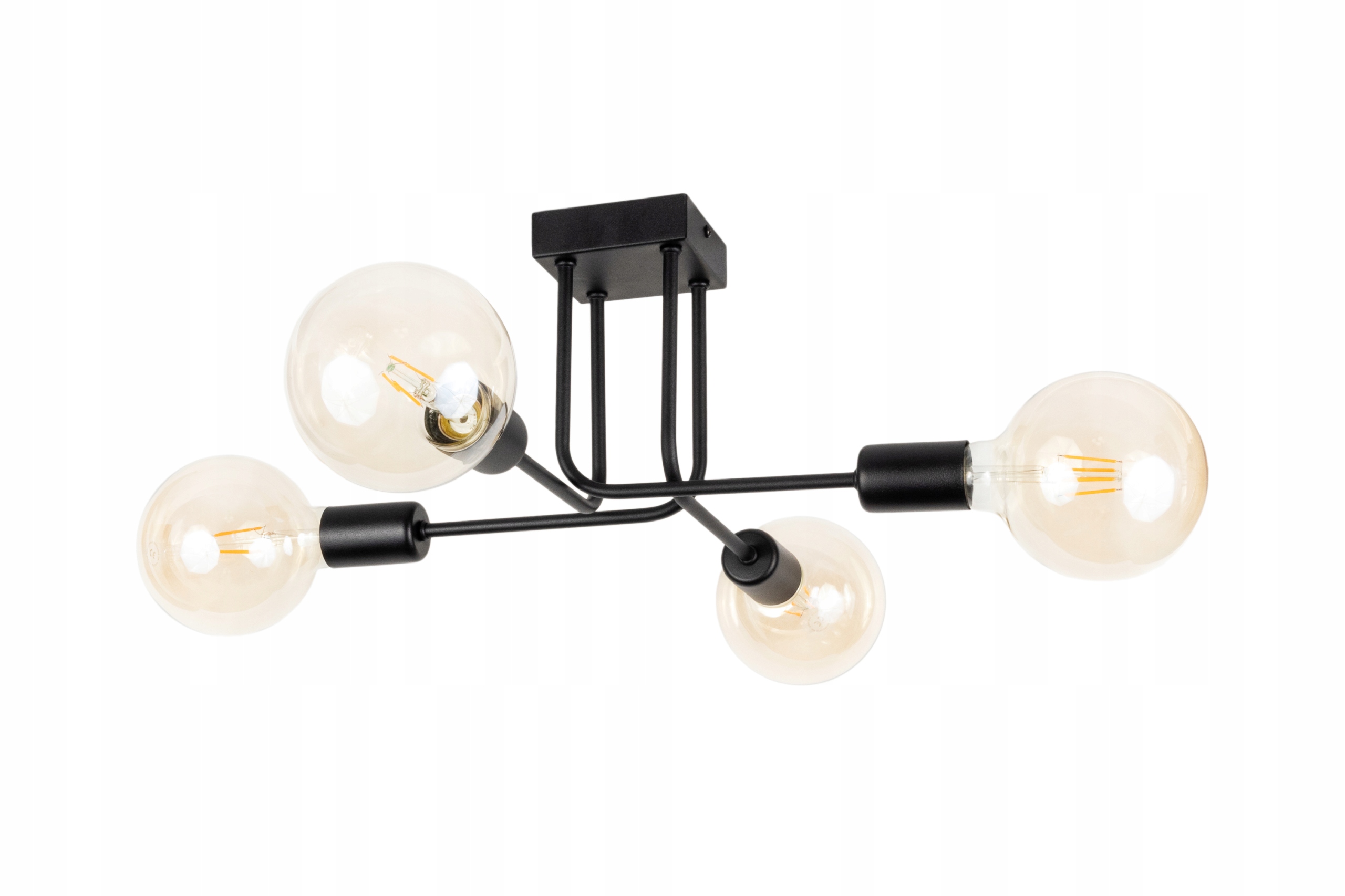 

Lampa Nowoczesna Plafon Loft Czarna Industrialna