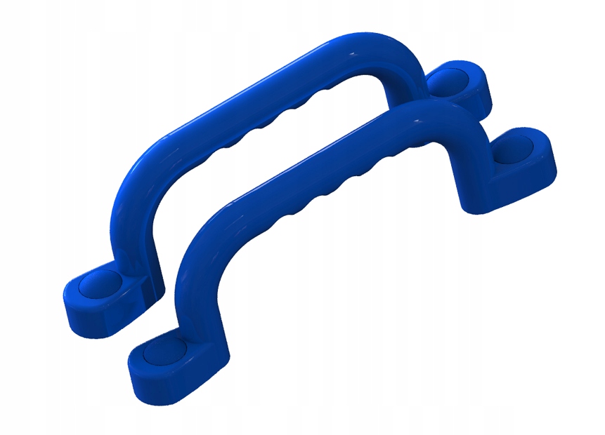 SUN - UCHWYTY RĄCZKI NA PLAC ZABAW 240 mm -2szt Z WKRĘTAMI NIEBIESKIE BU