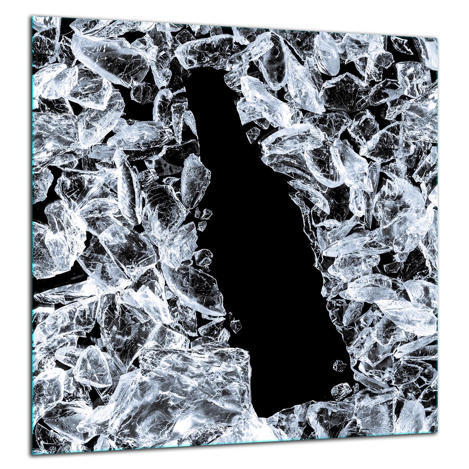 Ochranná Skleněná Deska Panel Lepidlo 60x65 Námraza