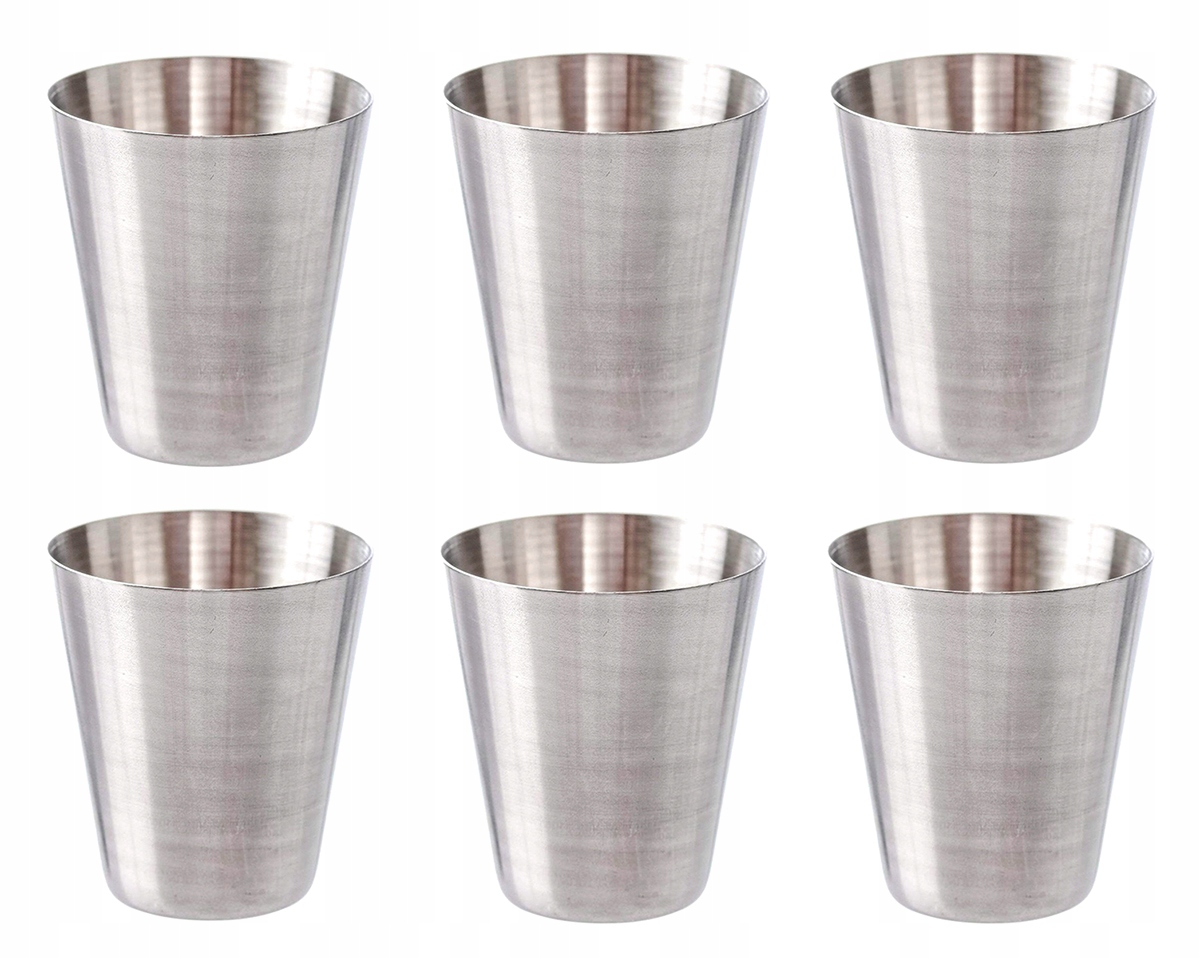 KIELISZKI TURYSTYCZNE ZESTAW KOMPLET W ETUI 6 SZTUK STALOWE 30ML AG171B EAN (GTIN) 5907621819156