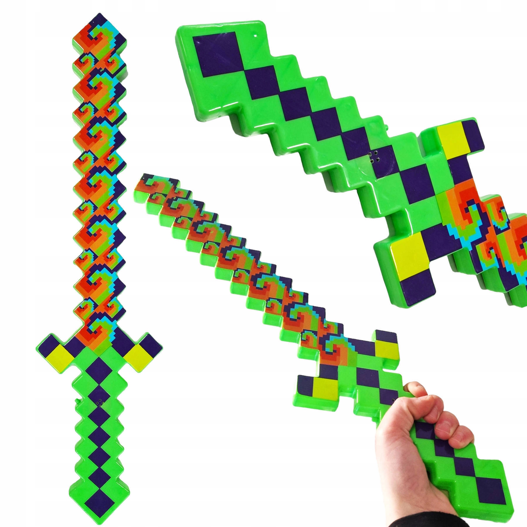 

Minecraft Pixel Duży Miecz Świetlny Świecący Długi