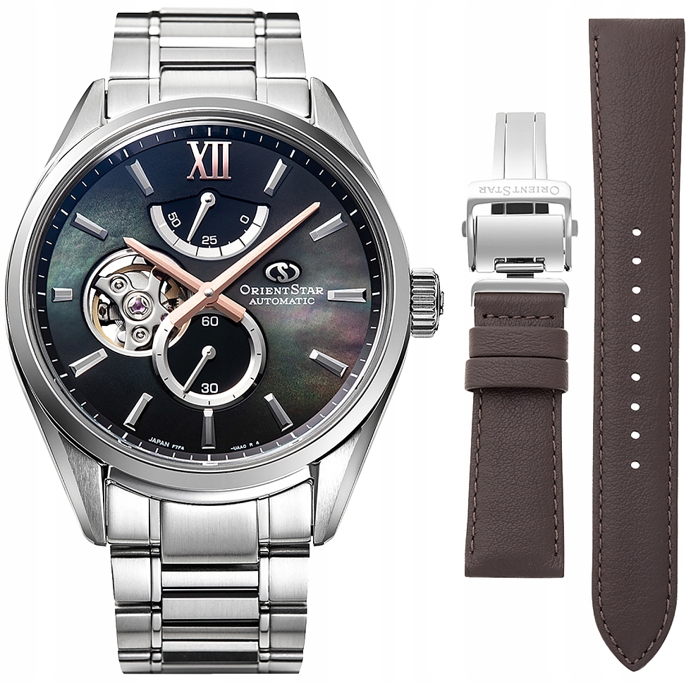Hodinky Automat Orient Star RE-BY0007A00B Open Heart Premium Limit Sada