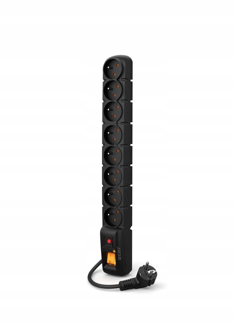 Listwa zasilająca Acar S8 (5m ; czarny)