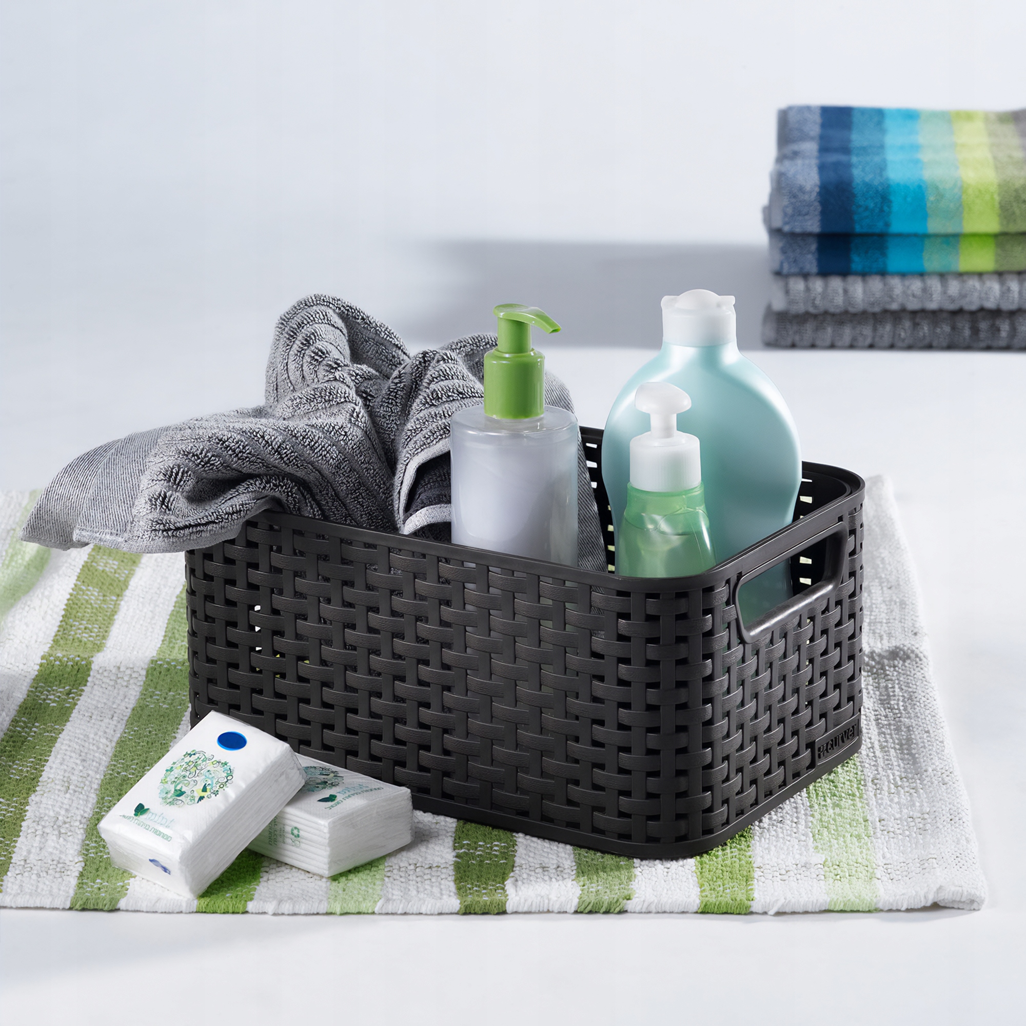 CURVER KOSZYK POJEMNIK DO PRZECHOWYWANIA BRĄZOWY Marka Curver