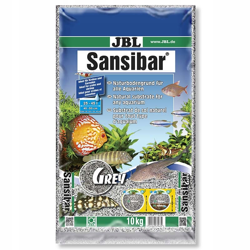 Jbl Substrát Sansibar Grey 10KG (67063)
