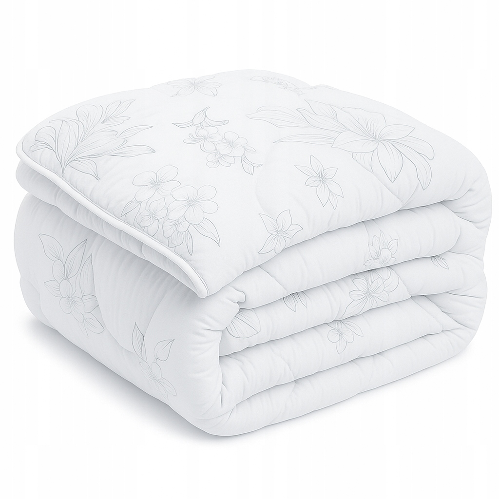 Antialergická přikrývka s květinami 220x200 Celoroční lehká Polská kvalita