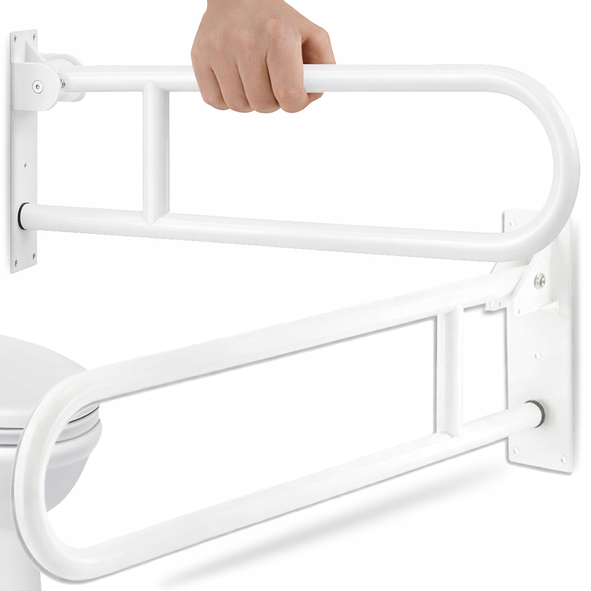 Poręcz Dla Seniora Uchwyt Łazienkowy Uchylny Pomocniczy Asekuracja 200KG