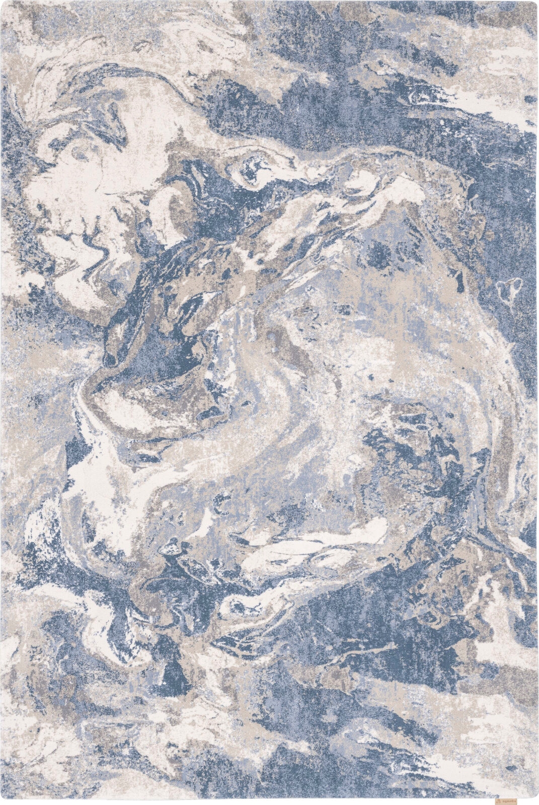 Miękki dywan 230x340 niebieski do salonu 100% wełna gęsty Agnella