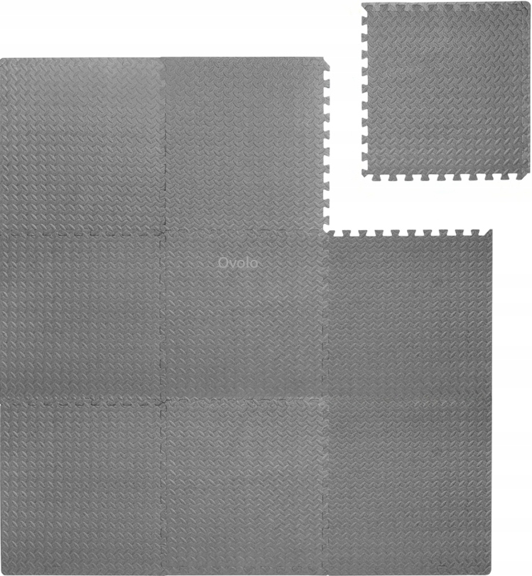 Ochranná Gumová Podložka Puzzle 60x60 Do Posilovny Pod Vybavení 9 Kusů