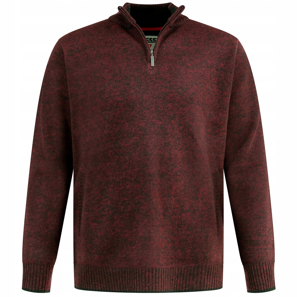 D555 mikina pánská Cramlington nadměrné velikosti 3XL bordó