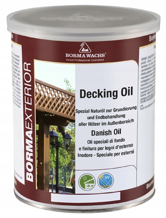 Dánský Olej Na Dřevo Pro Terasy Borma Wachs Danish Oil 2,5 L