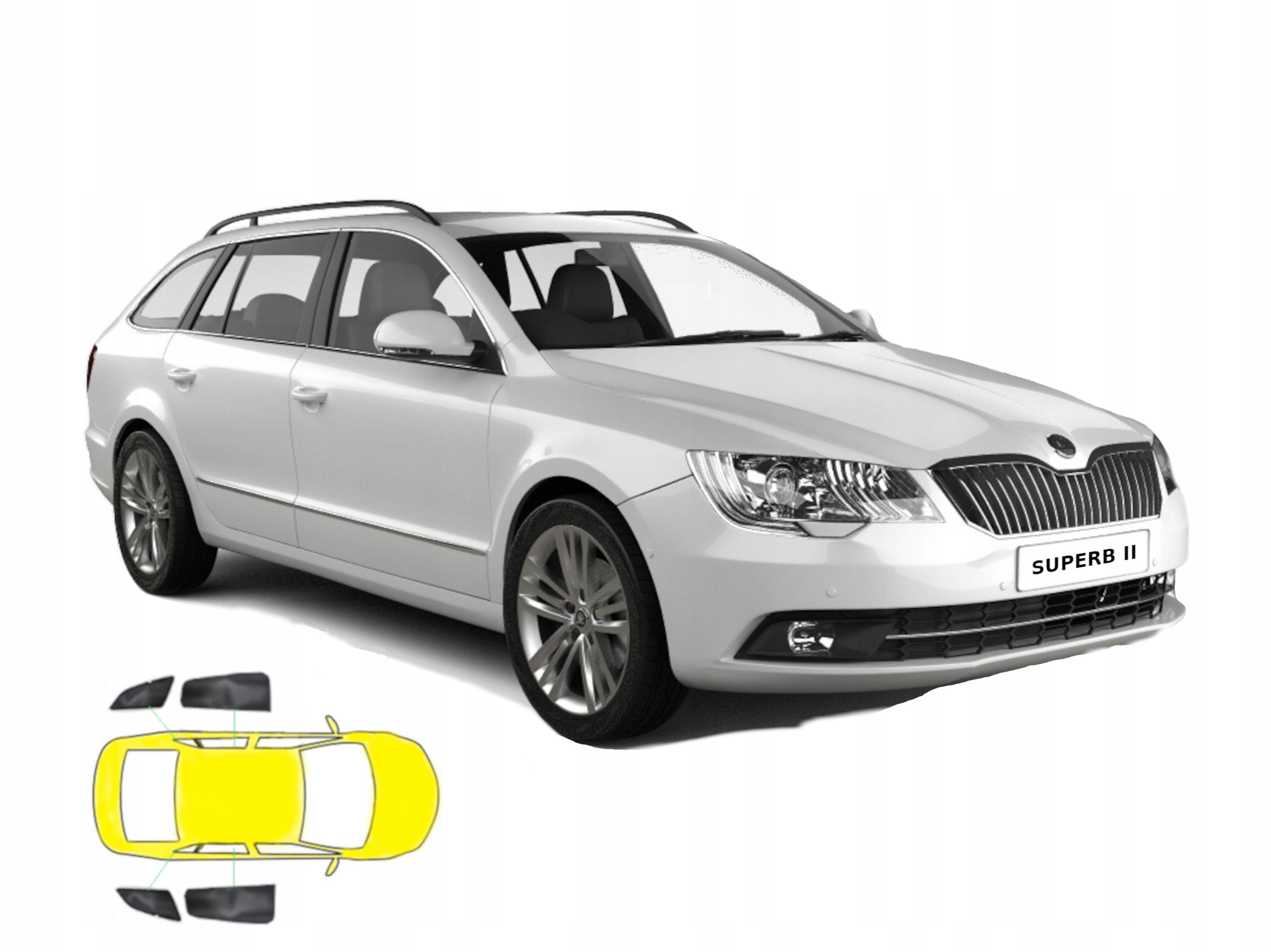 Krytky krytek určené pro Škoda Superb II kombi