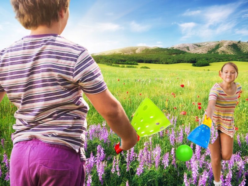 GRA ZRĘCZNOŚCIOWA ŁAPACZ WYRZUTNIA PIŁKI CATCH Marka inna