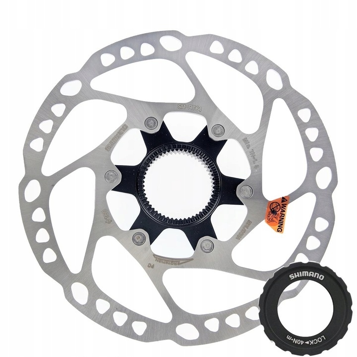Tarcza Hamulcowa Shimano SM-RT64 160mm Deore Nakrętka Oryginał