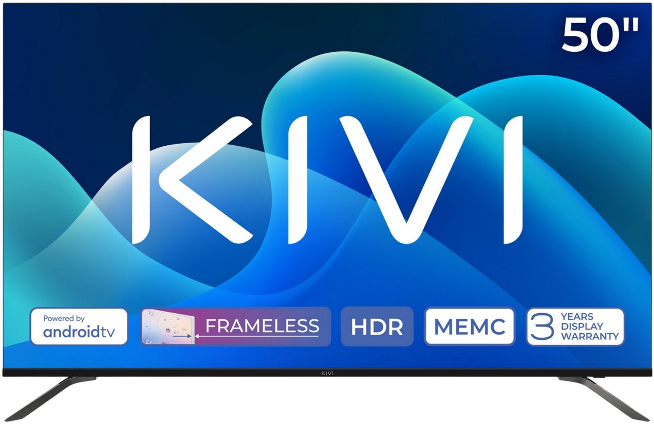 Telewizor Kivi 50U730QB 50" Led 4K Android Tv Led Technologia Hdr Czarny