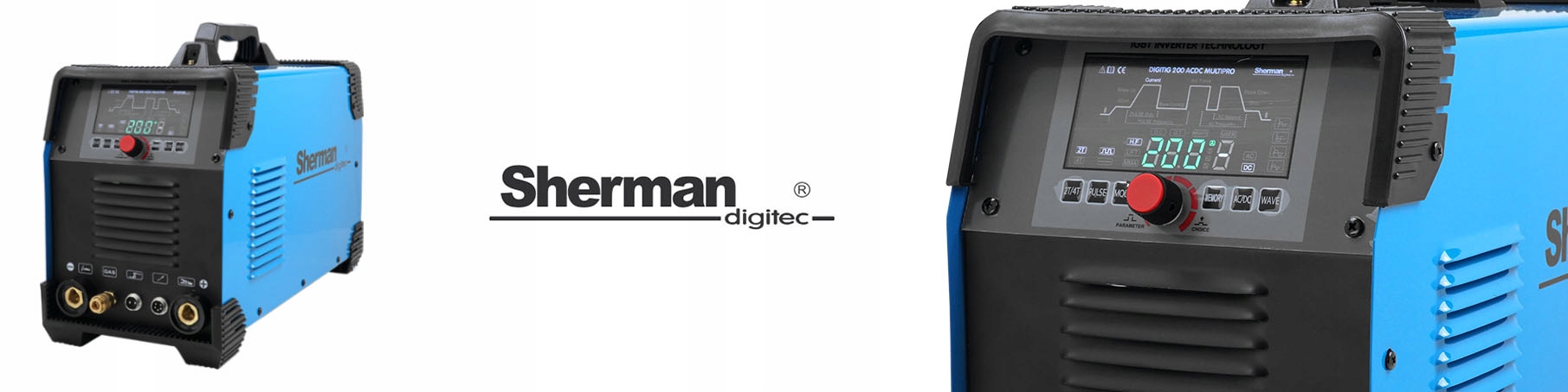 Spawarka Sherman TIG Multipro 200 AC/DC HF PULS Metody spawania MMA TIG