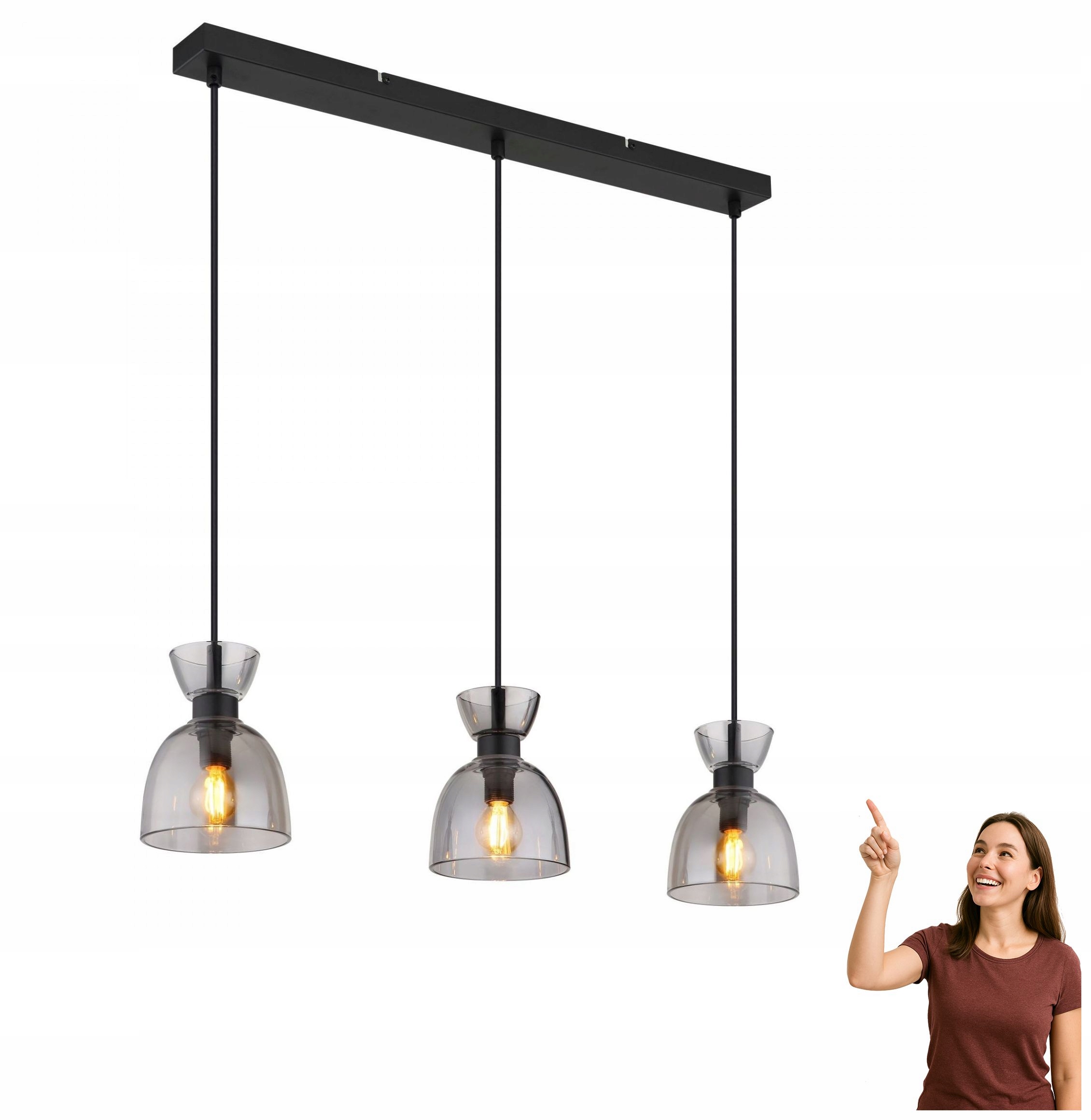 Závesná lampa Massey 15769S-3 Globo