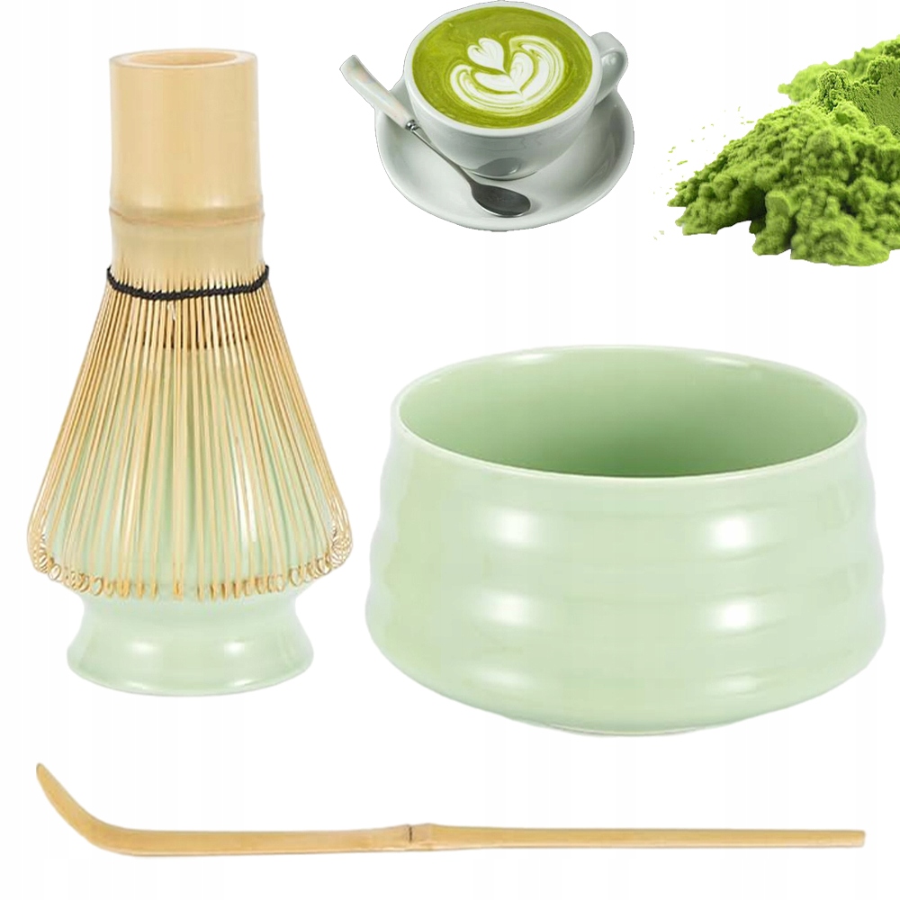 Levně Tradiční Sada Pro Přípravu Matcha Čaje Bambusová Miska A Metlička