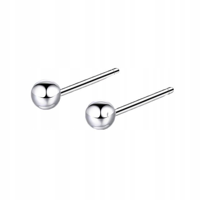 

Kolczyki kulki Srebrne stal chirurgiczna 0,3 cm