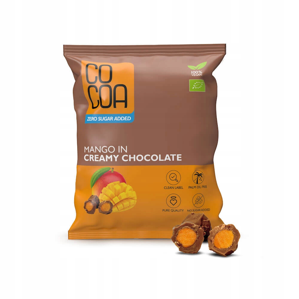 Mango V Čokoládě Creamy Bez Přidaných Cukrů Bio 70 g Cocoa