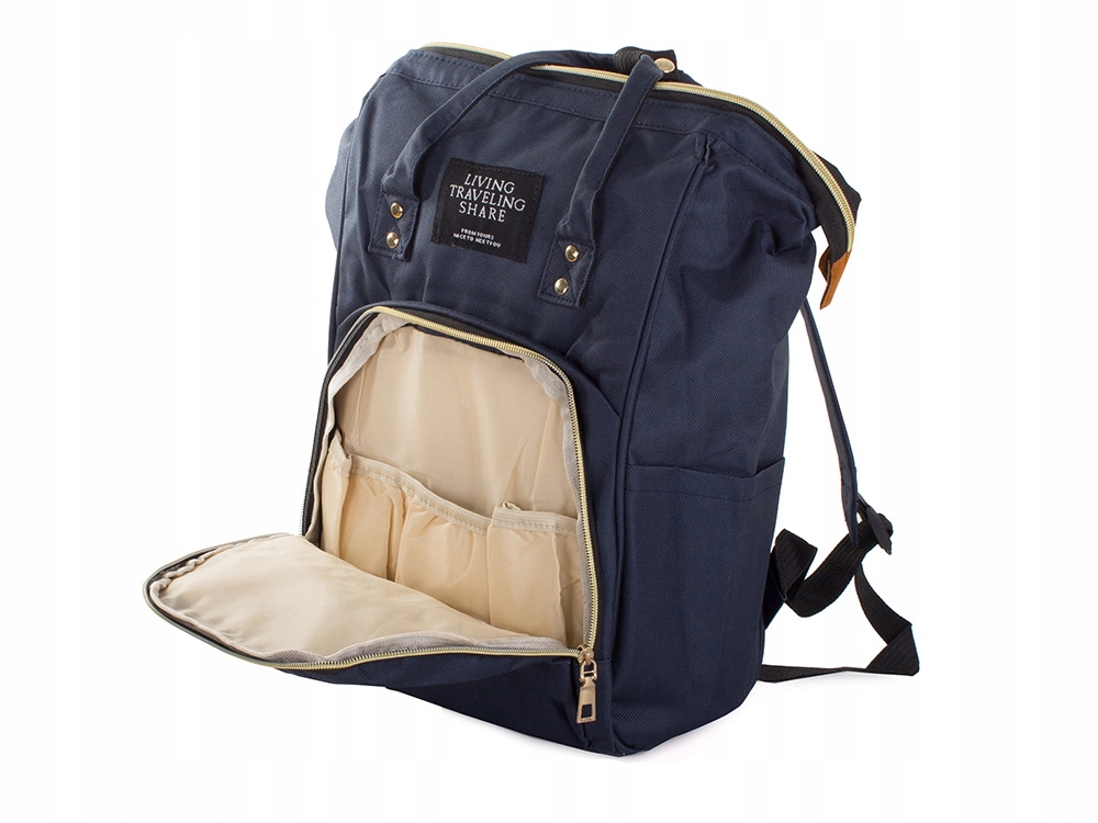 PLECAK TORBA DO WÓZKA ORGANIZER DLA MAMY TATY 3w1 Wzór dominujący bez wzoru