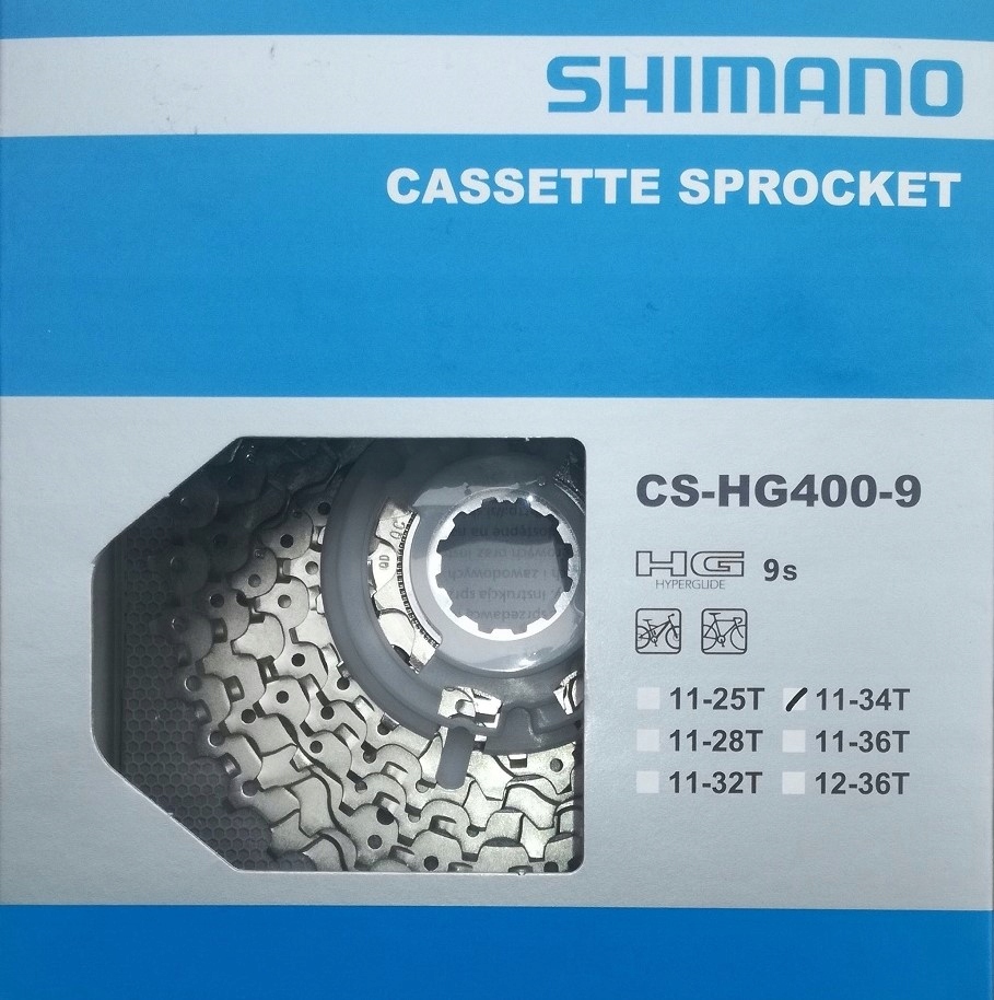 

Kaseta Shimano Alivio CS-HG400 9-rz 11-34T box