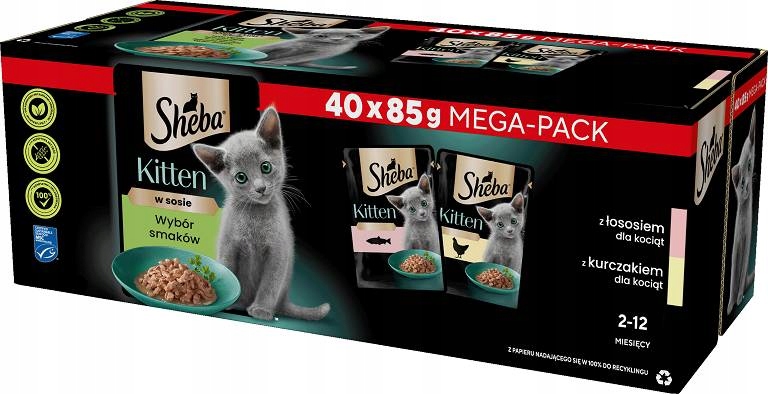 Sheba karma mokra mix smaków 3,4 kg