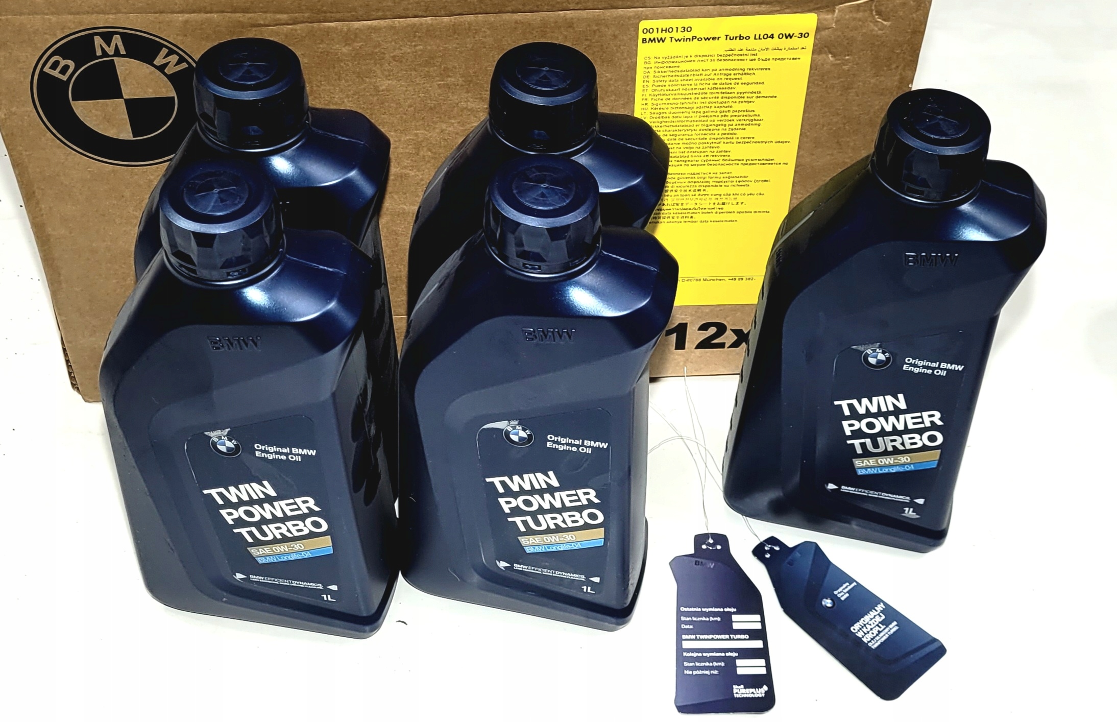 6x ORYGINALNY OLEJ BMW TWIN POWER TURBO 6L 0W30 LL-04