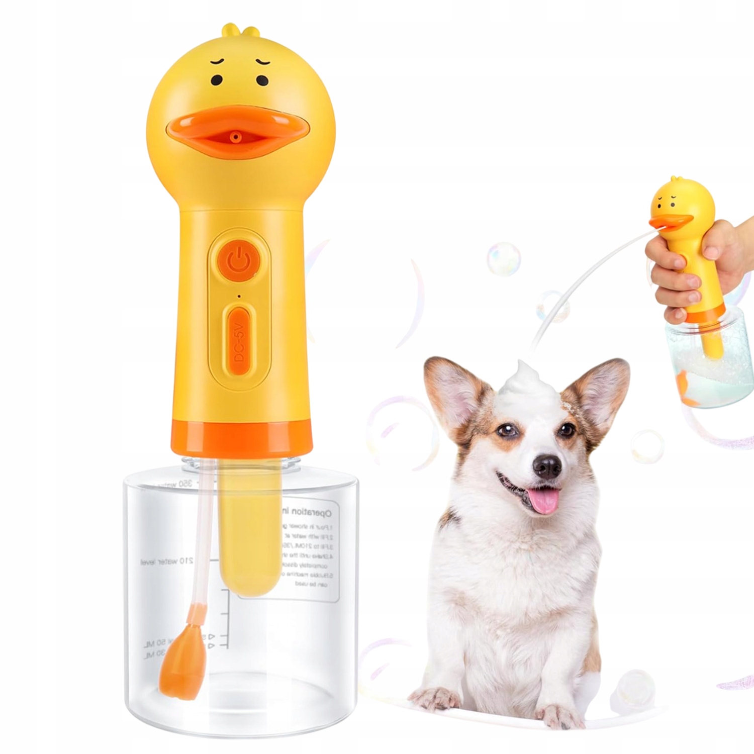 Levně Elektrický Pěnový Čisticí Stroj Pro Psy 350 ML