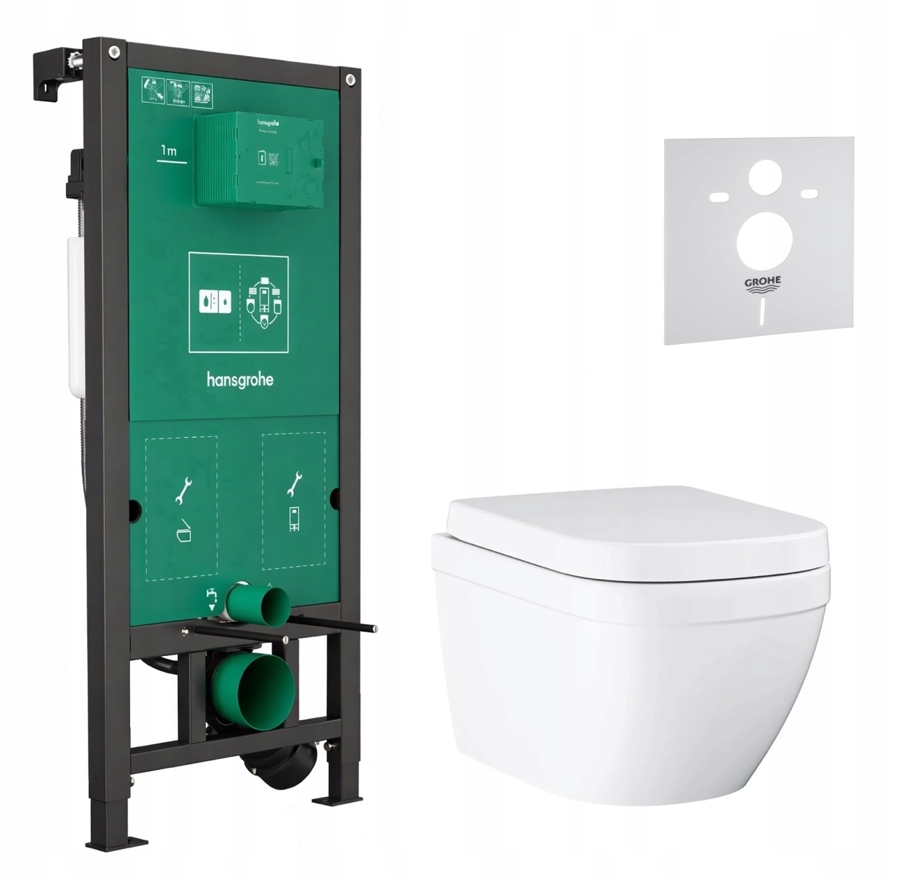 7v1 Podomietkový Wc Set Stelaz Hansgrohe Iframe Wc Miska Grohe Tornado