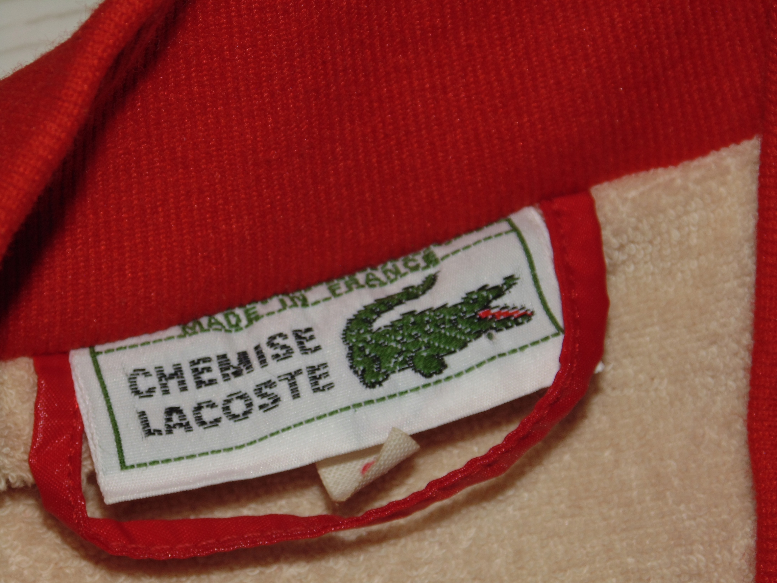 LACOSTE KURTKA RETRO 1973 RED FRANCE r.6 XL / XXL Kolor czerwony