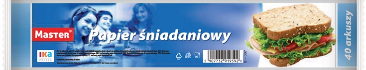 

Papier śniadaniowy (40 arkuszy)