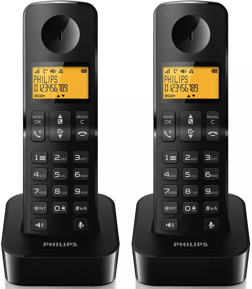 Bezdrátový telefon Philips D2602B/53 černý