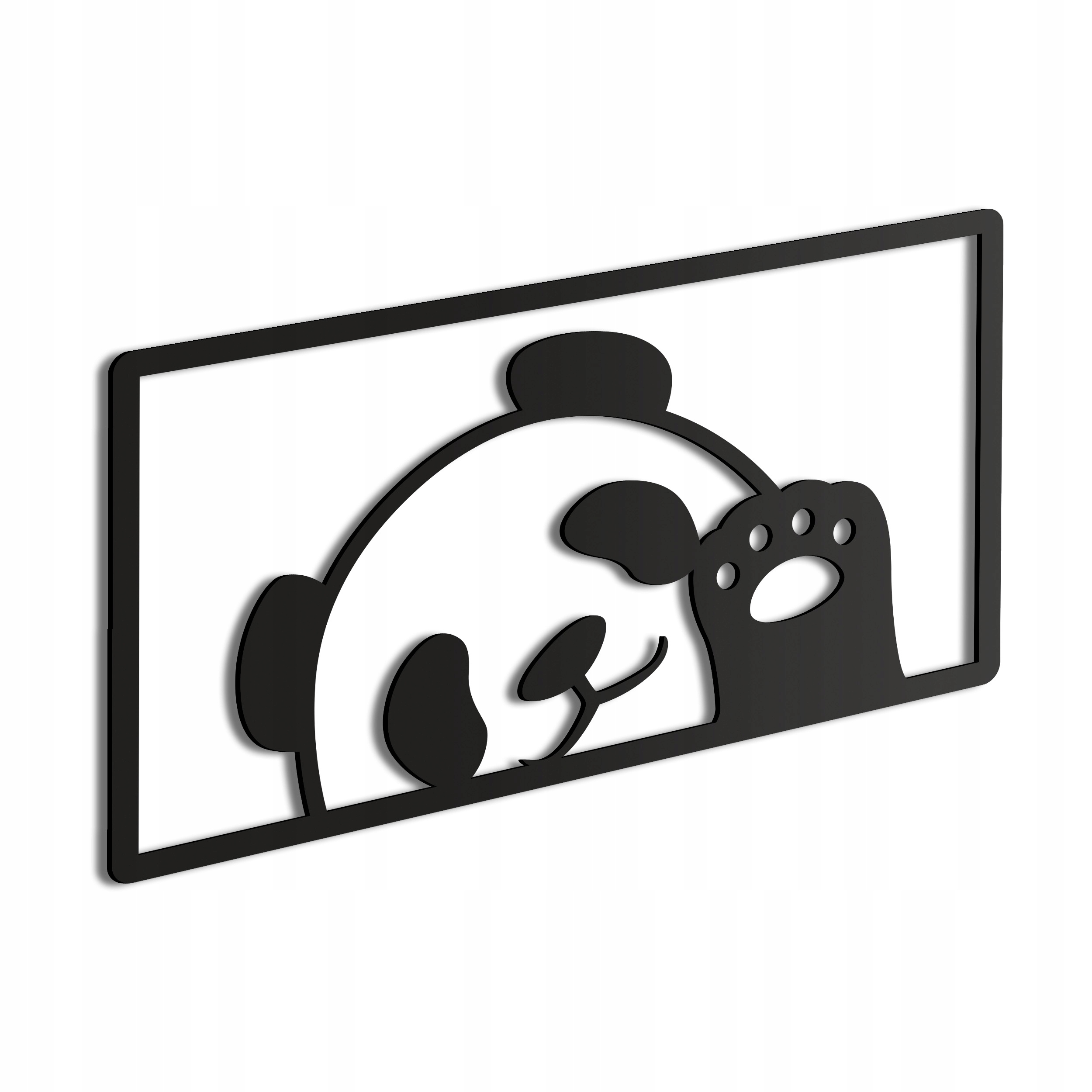 Dřevěný 3D obraz Panda Nástěnná Dekorace Dárek