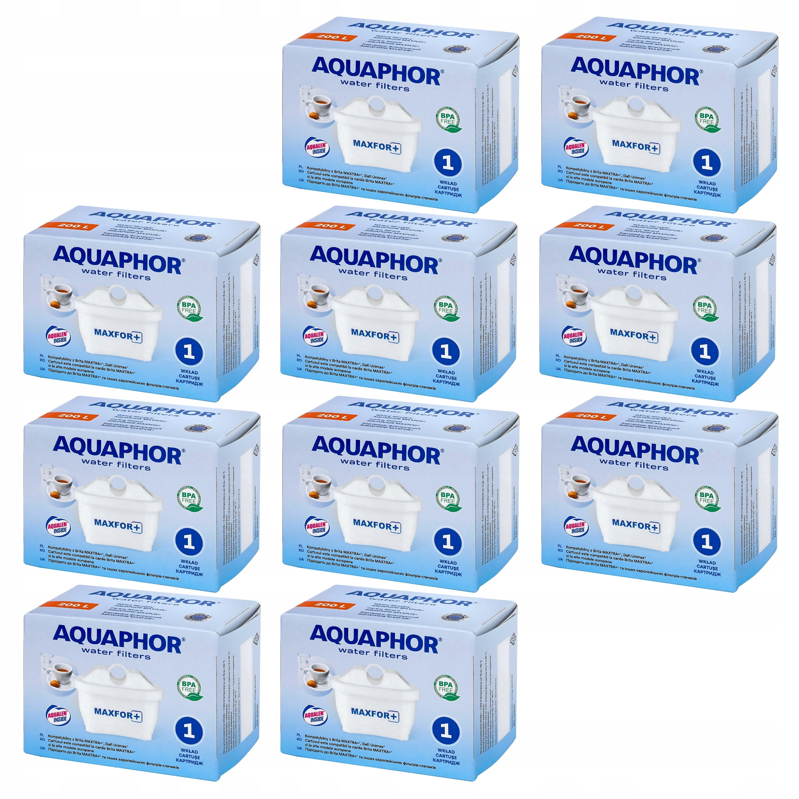 Filtr do Wody do Dzbanka Filtrującego Aquaphor (Aquafor, Akwafor) x 10 szt