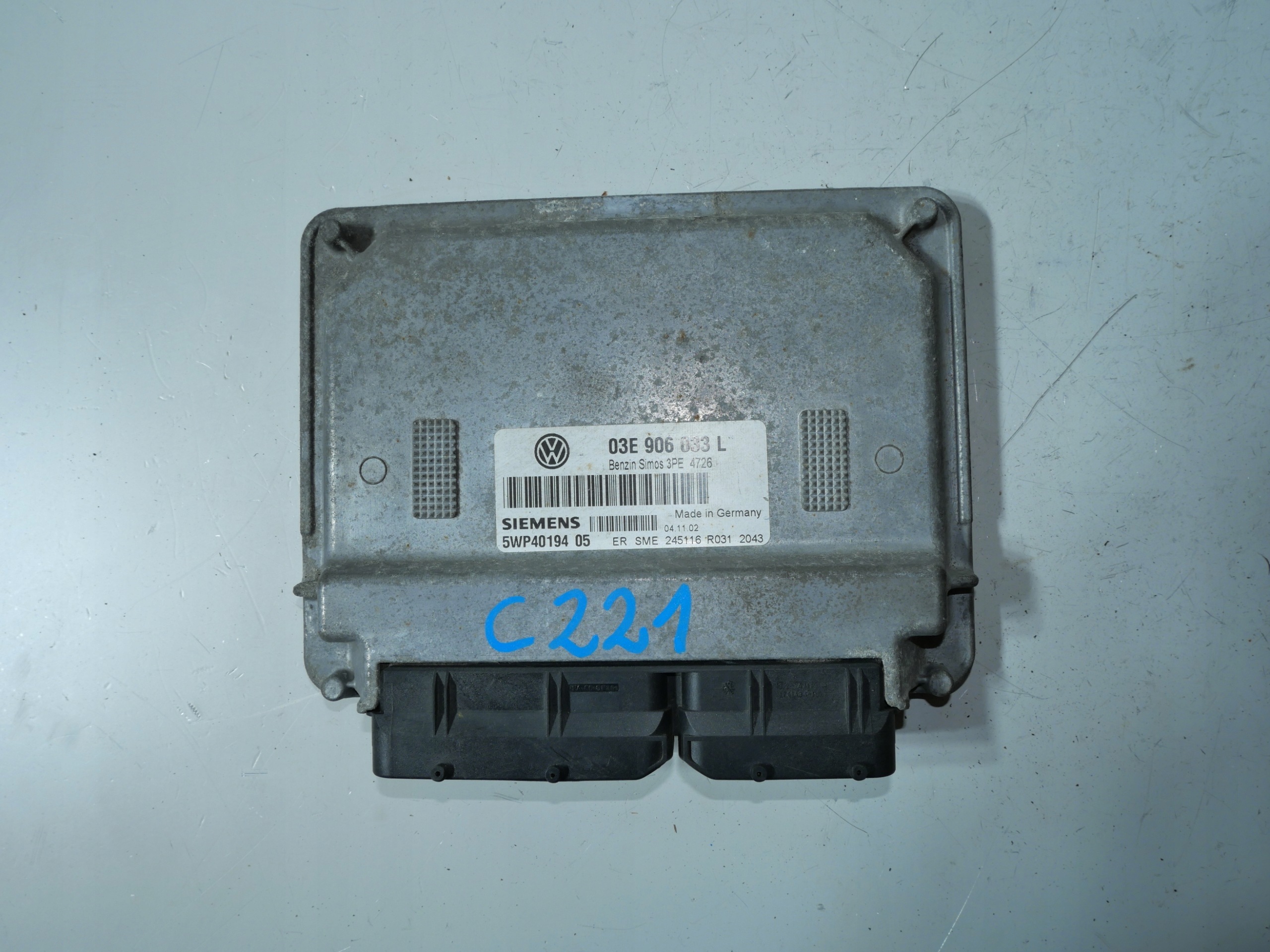 computer Motore VW POLO 9N 1.2 benzina 03E906033L